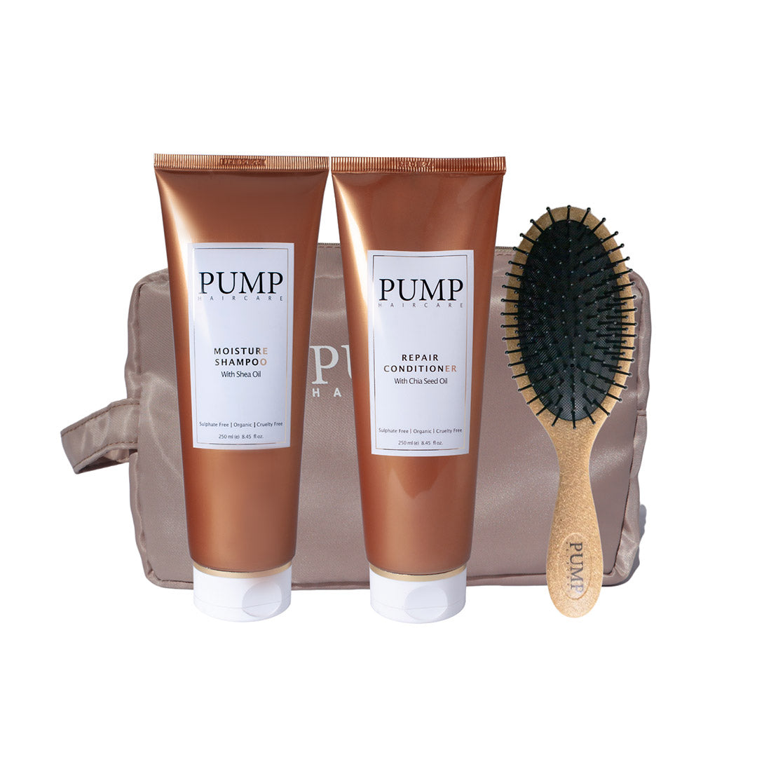 Pump Haircare Moisture Duo + Brush Pack