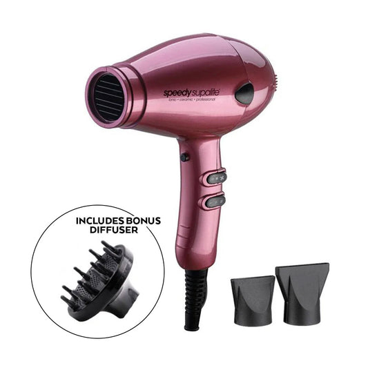 Speedy Supalite Professional Hairdryer with Diffuser Blush