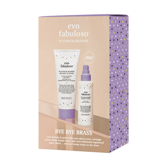 Evo Fabuloso Platinum Blonde Bye Bye Brass Duo Pack