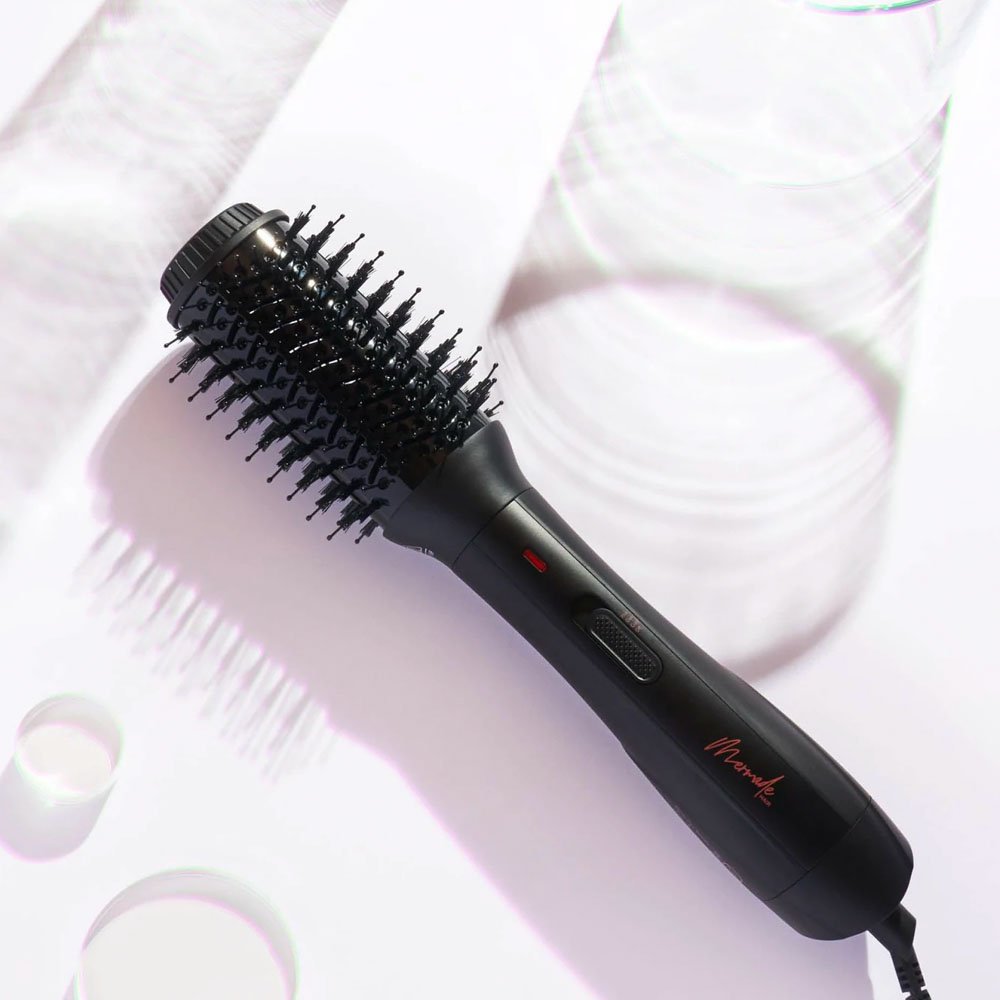 Mermade Hair Blow Dry Brush Black - Price Attack