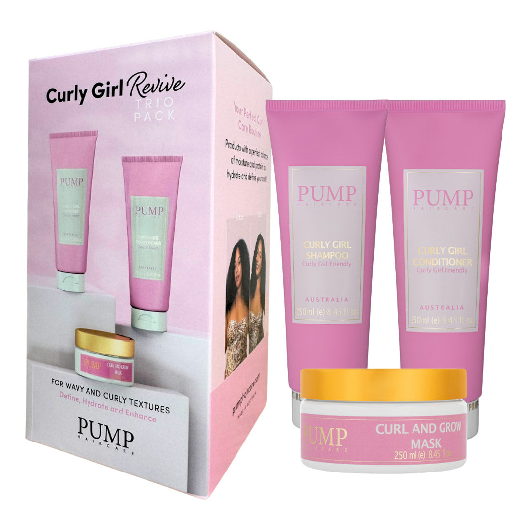 Pump Haircare Curly Girl Trio Pack