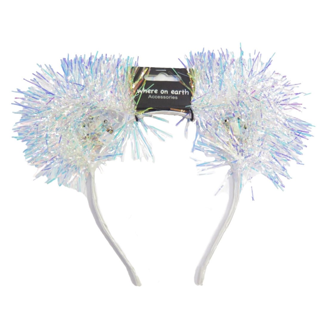 Where on Earth Pom Tinsel Light Hairband - Price Attack