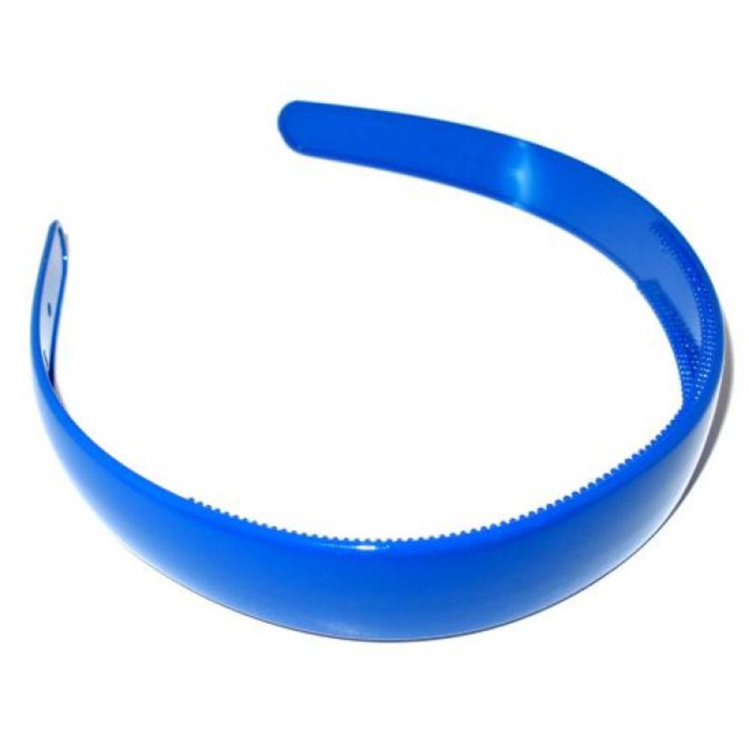 Where on Earth School Hairband Plastic 2.5cm Royal Blue - Price Attack