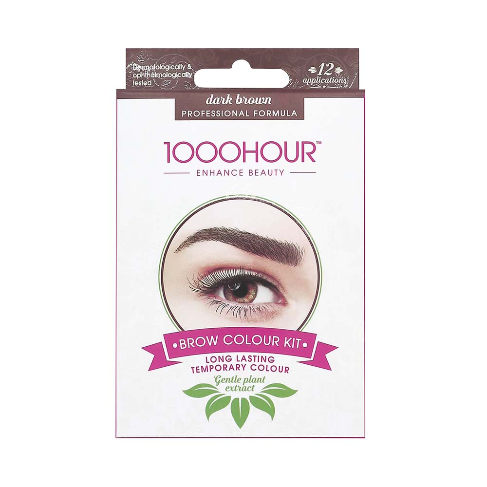 1000 Hour Eyelash & Brow Dark Brown Dye Kit